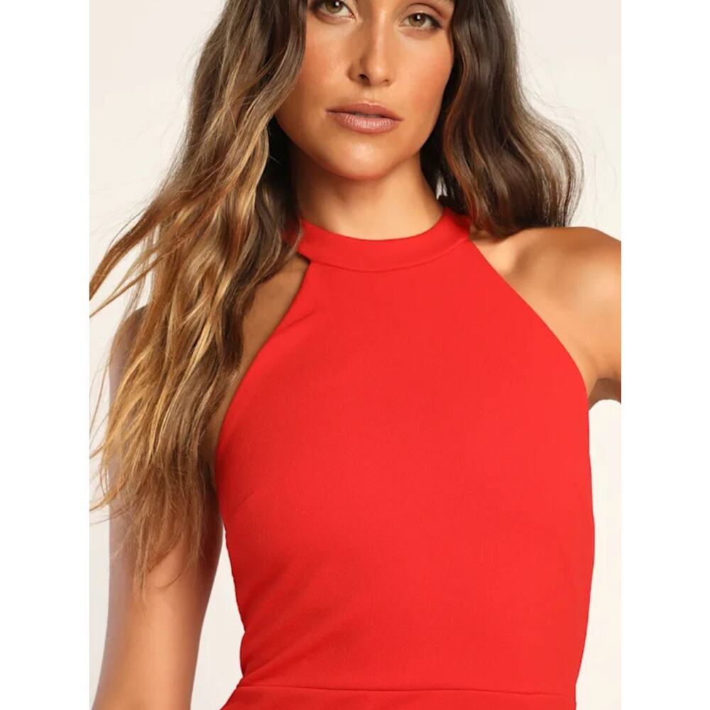 Lulus Elegant Red Sleeveless Dress - Picture 4 of 8